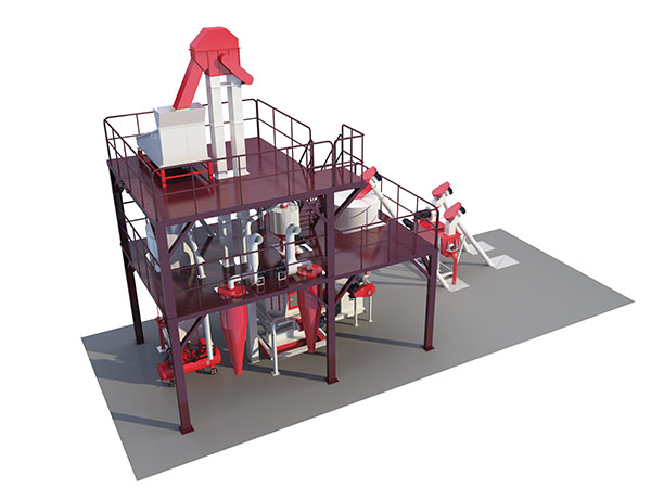  chicken feed pellet production line